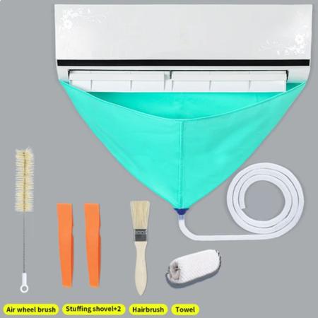 Imagem de Kit Completo de Limpeza de Ar Condicionado Split com Bolsa Coletora e Demais Acessórios