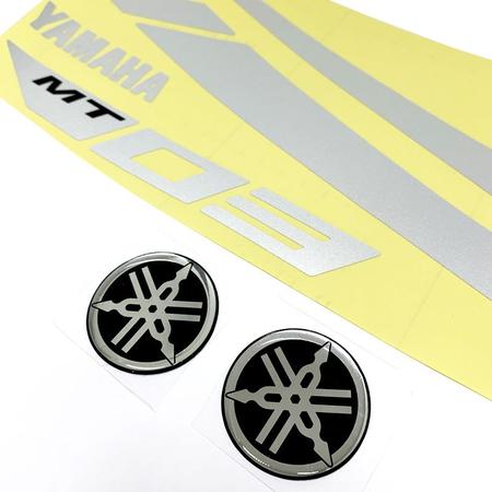 Imagem de Kit Completo Faixas Yamaha Mt-03 2019/2020 Adesivo Refletivo