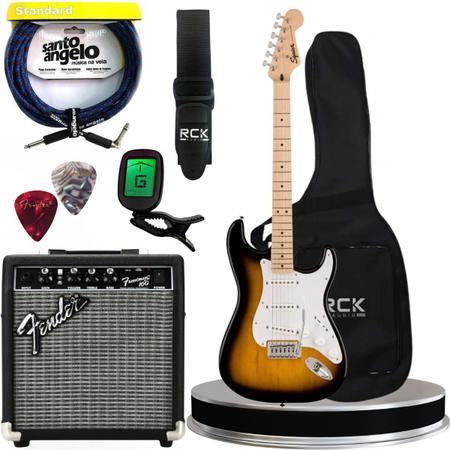 Imagem de Kit Completo Guitarra Fender Squier Sonic Stratocaster