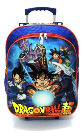 Kit Completo Mochila Infantil Dragon Ball Z Goku Super Rodinhas