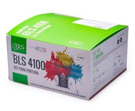 Imagem de Kit  completo respirador para pintura  4100 filtros vo + p2 - bls italy