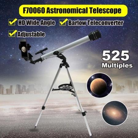 Imagem de Kit completo telescopio 60cm profissional lentes luneta refrator 525x tripe telescopio astronomico