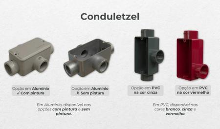 Kit condulete Wetzel com módulo de tomada 20A 250V Branca - Schneider Imagem de Kit condulete Wetzel com módulo de tomada 20A 250V Branca