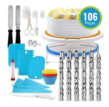 Kit de Confeiteiro Jogo de Confeitar Com 36 Bicos Inox e Acessórios de Bolo  e Cupcake - YDTECH - Bicos de Confeitar - Magazine Luiza