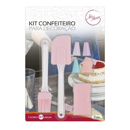 Kit 6 Pincel Culinário P/ Decoração Pintura Bolo Confeitaria - Chicky  Formas - Espátula de Confeiteiro - Magazine Luiza