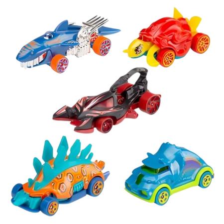 Imagem de Kit Conjunto 5 Carrinhos Pack Hot Wheels Street Beasts 2023 1806 Mattel