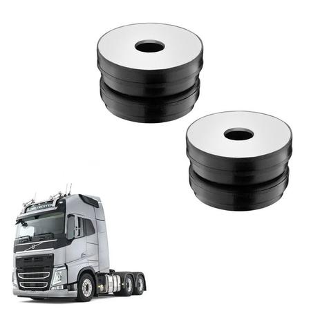 Imagem de Kit Conjunto Coxim Volvo Fh 2015 2016 Amortecedor Transvers.