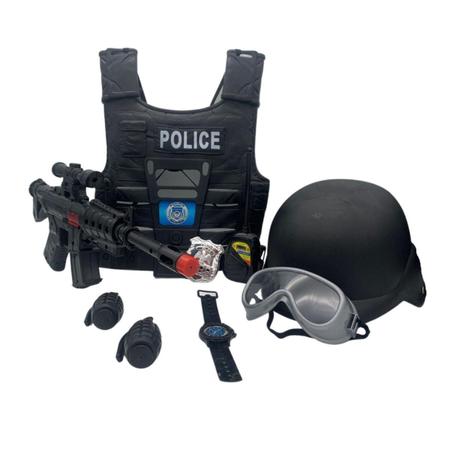 Imagem de Kit Conjunto Infantil Policial e Militar Com Acessórios