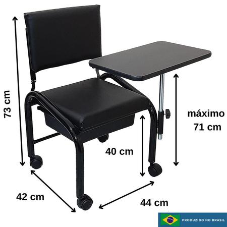 Imagem de Kit Conjunto Móveis Salão Beleza Manicure Pedicure Cabeleireiro Estética - 4 Peças - Renovar