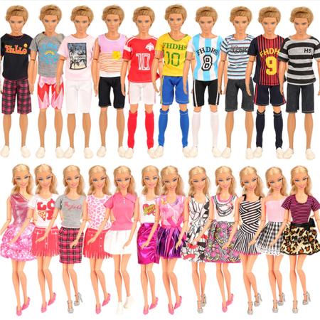 Roupas Para Bonecas 5 Conjuntos Sortidos - Compatível com as Marcas Barbie  e Frozen - Sheilinha Confecção - Roupa de Boneca - Magazine Luiza