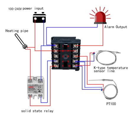 Imagem de Kit - Controlador Ssr Pid + Relé Sólido 40a + Sensor K + Dissipador de Calor