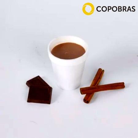 Imagem de Kit Copo Térmico Isopor 120ml + Tampa TCT-120PP Chá Café Copobras - 50 Unidades