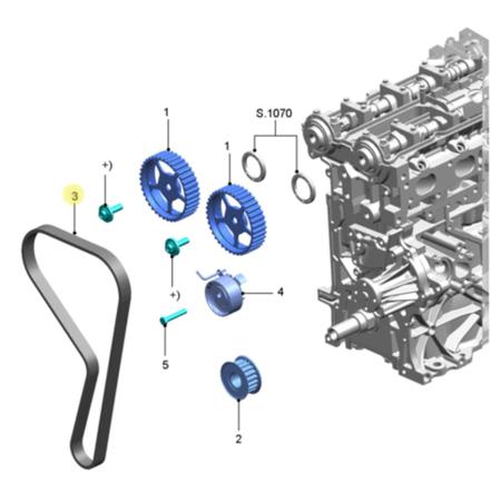 Imagem de Kit correia dentada e tensor do ford ka 1.5 16v e new fiesta 16v