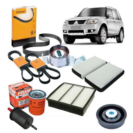 Imagem de Kit Correia Dentada Pajero Tr4 Flex 2014 Poly v Filtro Polia