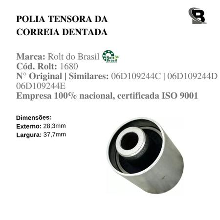 Imagem de Kit Correia Tensor E Polia Jetta 2.0 16v Fsi 2005 À 2010