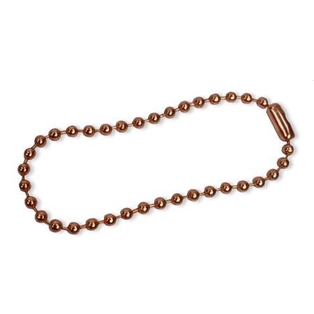 Imagem de Kit Corrente Bolinha 12cm Rose Gold & Ouro Velho Chaveiro - 100 Unidades Cada