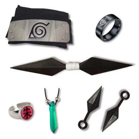 Kit bandana naruto akatsuki + kunai aldeia da folha konoha cosplay -  mvendas - Bandana - Magazine Luiza