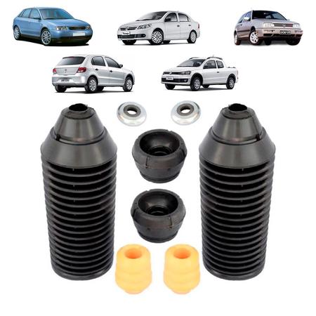 Imagem de Kit Coxim Amortecedor Dianteiro Gol Voyage Saveiro  G5 G6 G7 Up! Audi A3 Golf Bora New Beetle