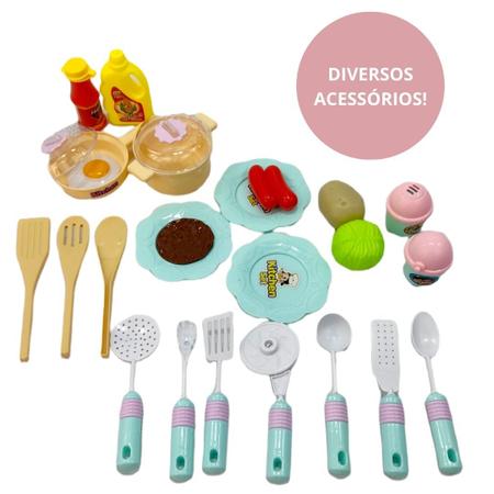 Imagem de Kit Cozinha Brinquedo Forno Fogão Infantil Criança Menina