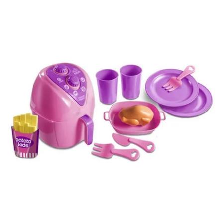 Imagem de Kit Cozinha De Brinquedo Air Fryer Chef Kids 12 Peças