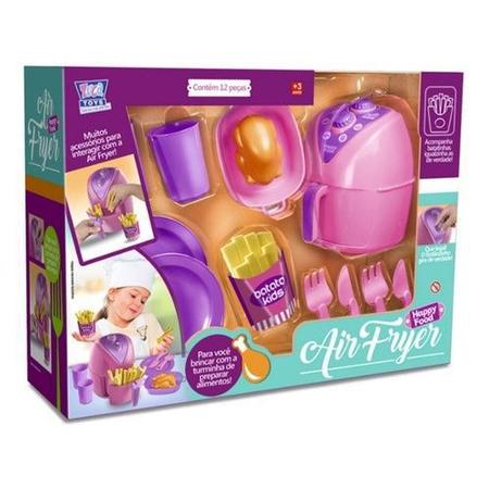 Imagem de Kit Cozinha De Brinquedo Air Fryer Chef Kids 12 Peças