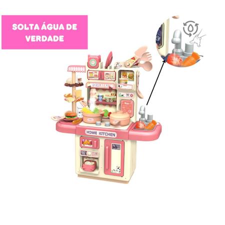 Imagem de Kit Cozinha Fogão Infantil Brinquedo Completa Água Comidinha