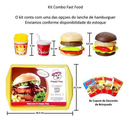 Conjunto De Batatas Fritas De Hambúrguer De Fast Food Para Cozinha