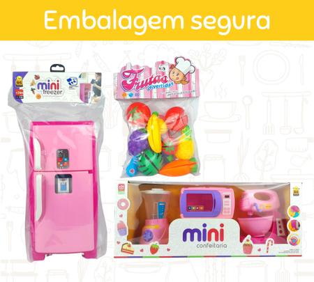 Comidinha Infantil Cozinha Frutas Cortar Jogo Pop It X24