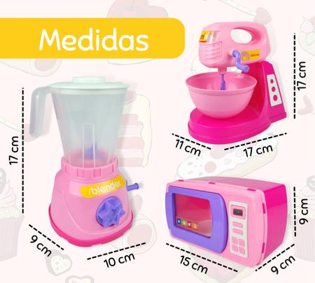 Imagem de Kit cozinha infantil completa confeitaria brinquedo menina