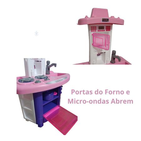 Imagem de Kit Cozinha Infantil Completa Fogãozinho + Geladeira Sorvete - CARDOSO