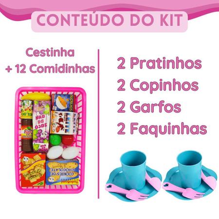 Kit Cozinha Infantil Fogão Jogo de Panela Comida Prato 20pç - Altimar -  Cozinha Infantil / de Brinquedo - Magazine Luiza