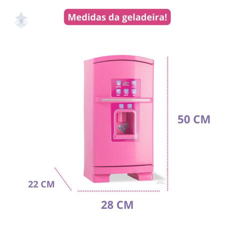 Imagem de Kit Cozinha Infantil + Geladeira Brinquedo Sonho De Menina Cardoso