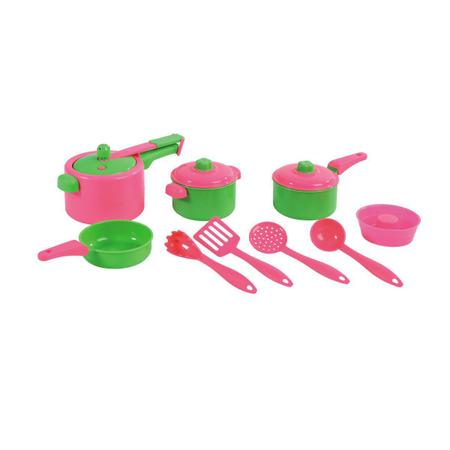 Kit Jogo De Cozinha Infantil Completo Para Comidinha Le Chef