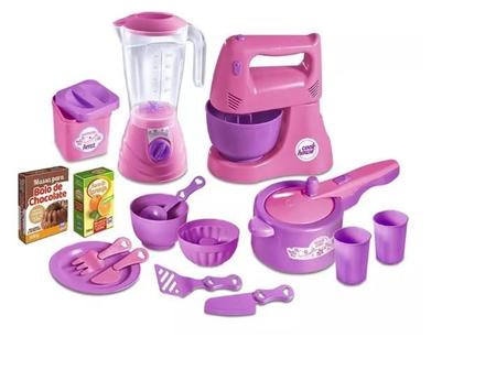 Kit Cozinha Rosa Para Barbie