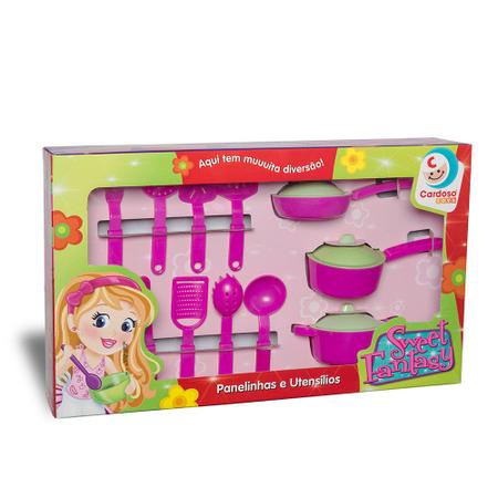 Kit Cozinha Infantil - Sweet Fantasy - Jogo de Panelinhas e