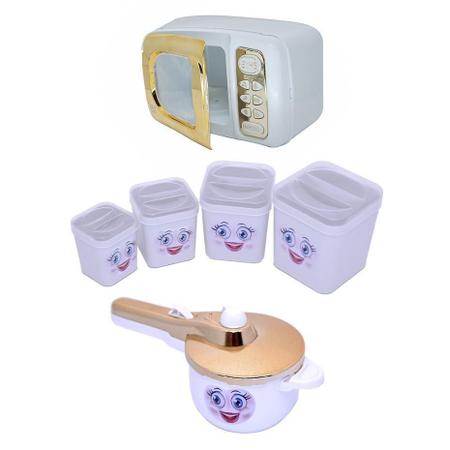 Imagem de Kit Cozinha Princesa Air Fryer Mercado Fogão Microondas 41Pç