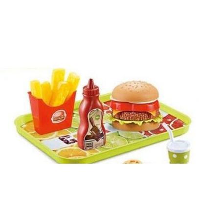 Toyvian 1 Conjunto Hambúrguer Simulado Jogo De Comida Infantil