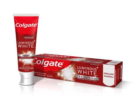 Imagem de Kit Creme Dental Colgate Luminous White Brilliant Mint 140g com 6 unidades