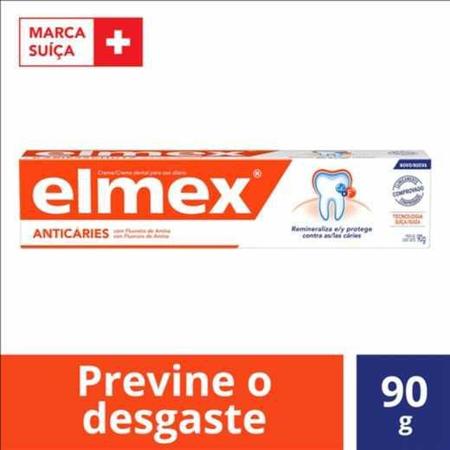 Imagem de Kit Creme Dental + Escova Elmex 90g