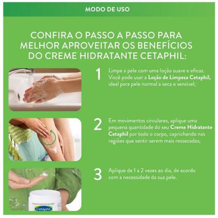 Imagem de Kit Creme Loção Hidratant e Cetaphil Corpo Rosto Pele Seca Extra Seca Sensivel