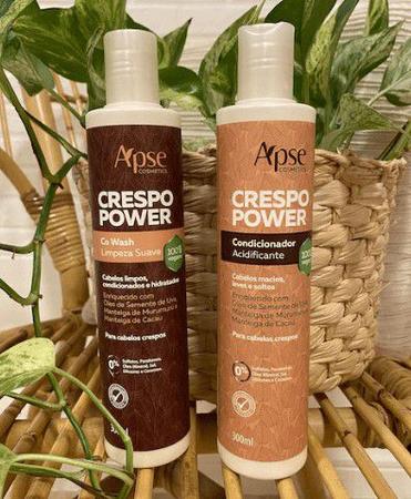 Imagem de Kit Crespo Power Co Wash e Condicionador Apse Vegano