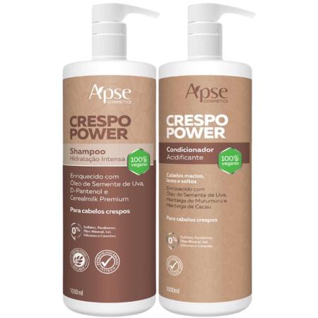 Imagem de Kit Crespos Power Apse Shampoo E Condicionador 2X1000Ml