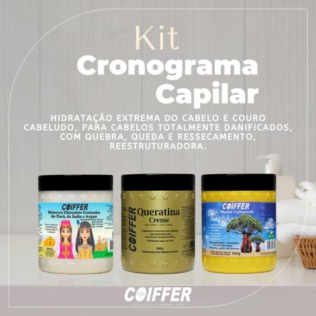 Imagem de Kit Cronograma Coiffer Recosntrução - Hidratação - Umectação