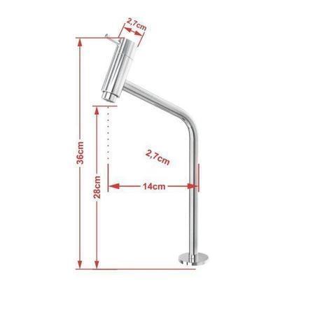 Imagem de Kit Cuba L30 Torneira Link 1062 Metal Válvula Click 1 Polegada G Sifão Pvc Flexível Compace