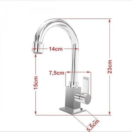 Imagem de Kit Cuba Q32 com Torneira Luxo 1195 e Válvula Click 1"B Compace