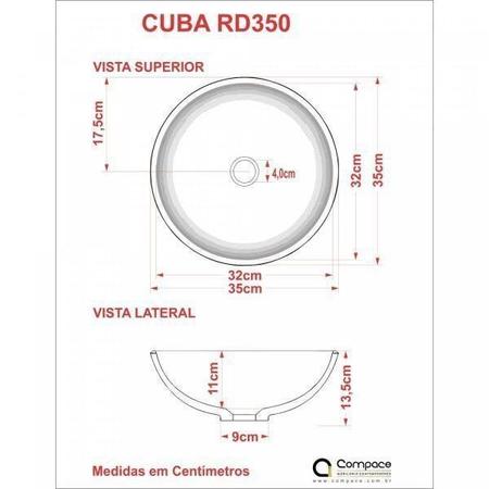 Kit Cuba R35 com Válvula Click Botão 1 Polegada B Compace Imagem de Kit Cuba R35 com Válvula Click Botão 1 Polegada B Compace