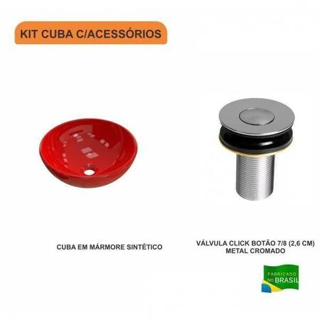 Kit Cuba R35 com Válvula Click Botão 1 Polegada B Compace Imagem de Kit Cuba R35 com Válvula Click Botão 1 Polegada B Compace