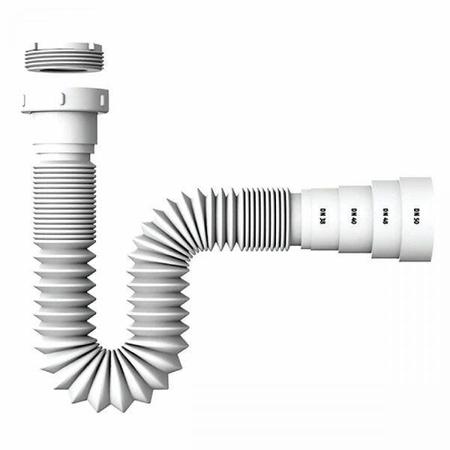 Imagem de Kit Cuba RT41 com Válvula Click 1 Polegada e meia e Sifão Pvc e Flexível Compace