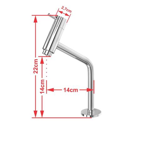 Imagem de Kit Cuba RT55 C/Torneira Pratika 1060 Metal + Válvula 1'' (2,6cm)