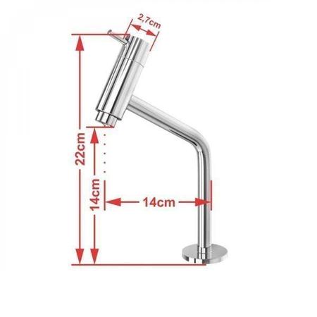 Imagem de Kit Cuba XRT55 Torneira Pratika 1060 Metal e Válvula Click 1 Polegada B Sifão Flexível Cromado Compa